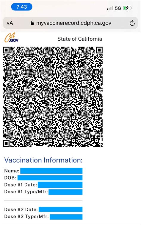 ca. gov smart health card|ca vaccine record portal.